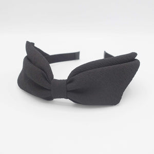 VeryShine Headband Black folded hair bow headband for women