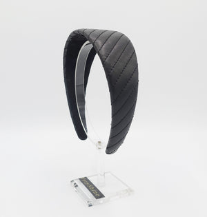 VeryShine Headband black leather headband