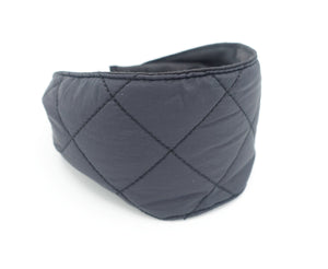 VeryShine Headband Black quilted headband padding headband flat style Fall Winter hair accessory for women