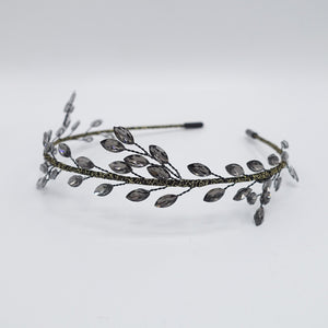 VeryShine Headband Black rhinestone branch headband bridal hairband