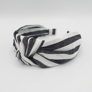 stripe knot headband 