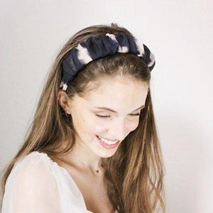 VeryShine Headband Black tie dye headband pleated  hairband hair accessory for women