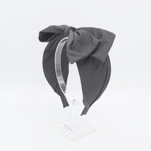 VeryShine Headband Black wired bow headband polyamide simple stylish hairband woman hair accessory