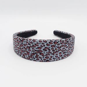 VeryShine Headband Blue animal print padded headband leopard hairband for women