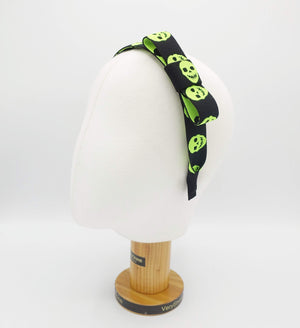 VeryShine Headband Bow neon skull print headband casual hair accessory for women