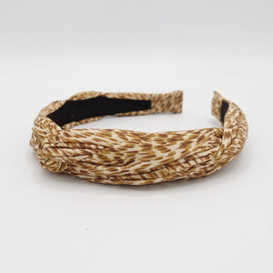 VeryShine Headband Camel animal print cross headband casual hair accessory for women