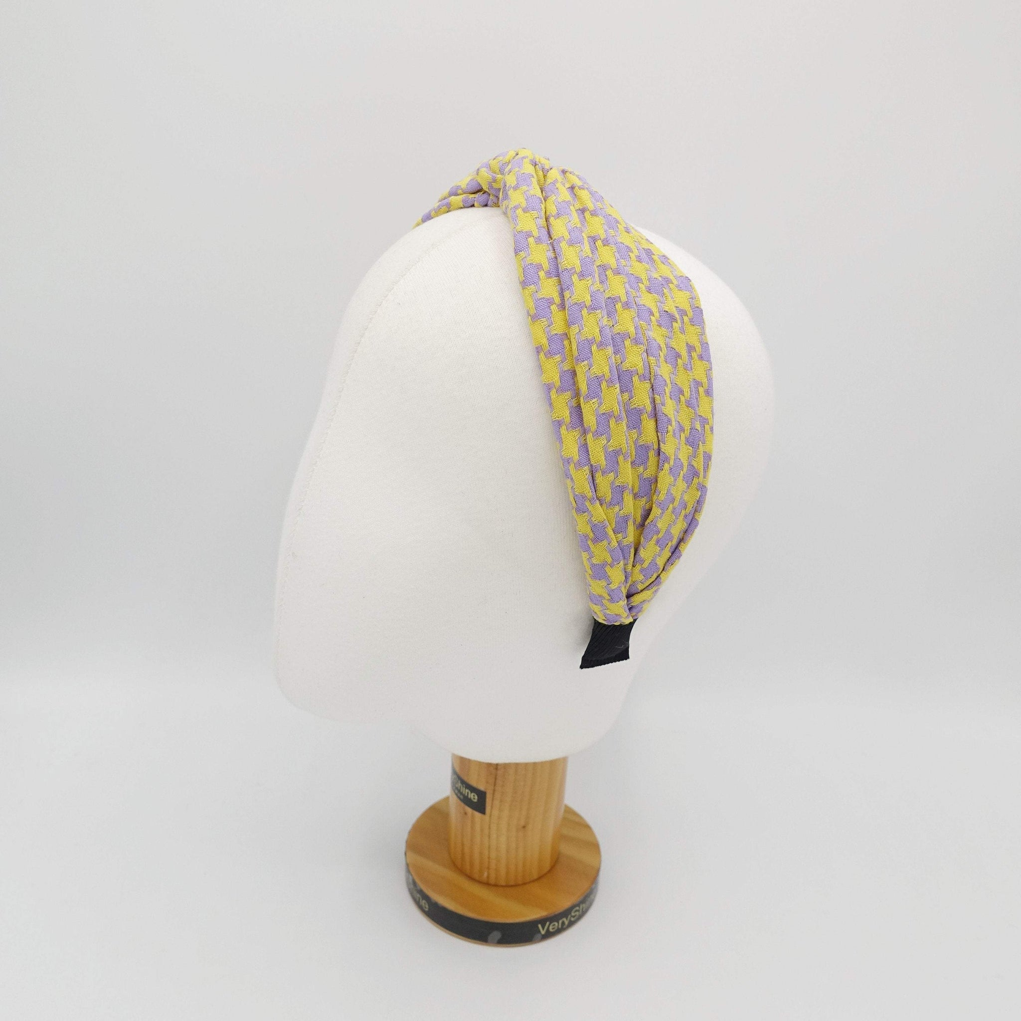 VeryShine Headband cotton tweed headband cross hairband for women
