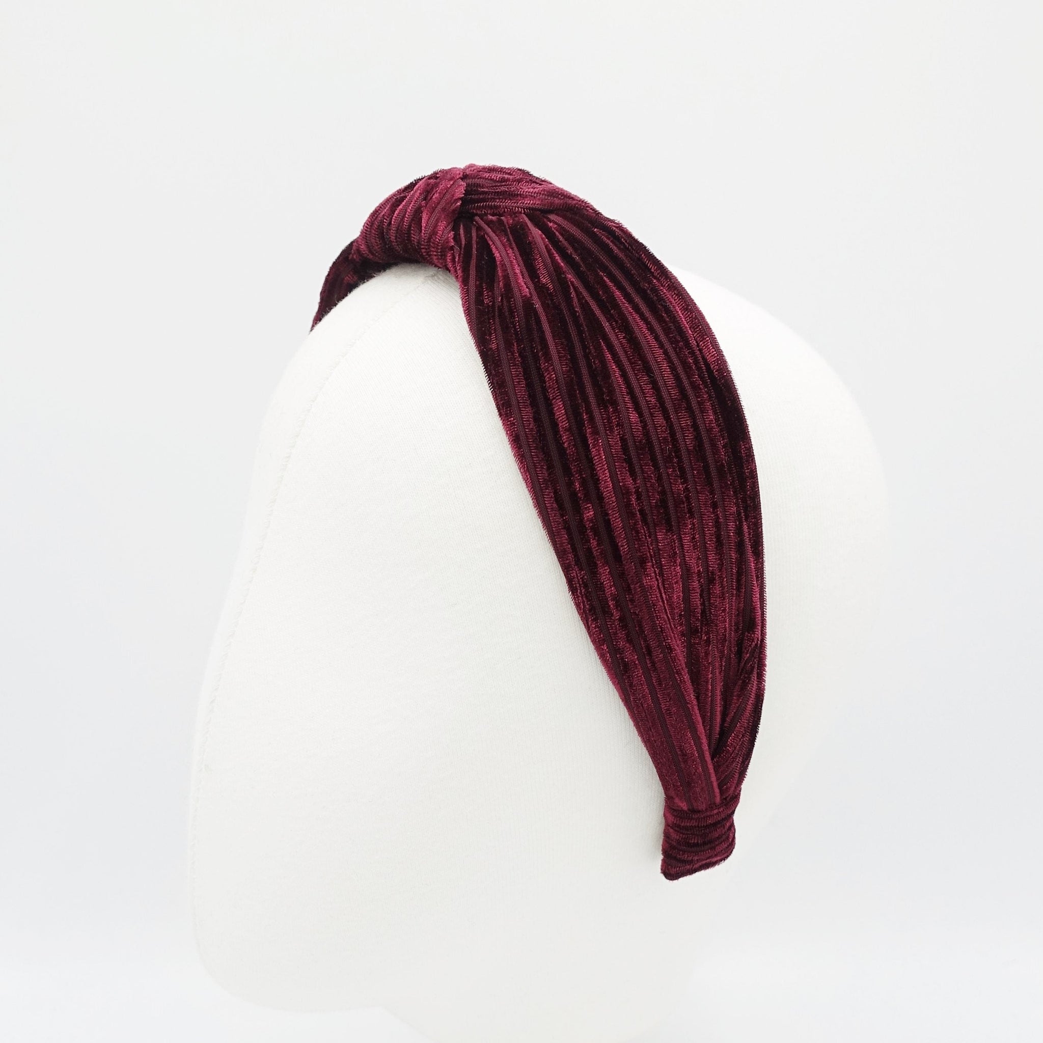 VeryShine Headband crushed velvet knotted headband one layer simple hairband for women