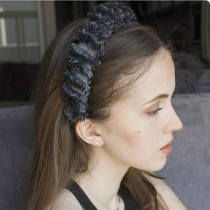 VeryShine Headband denim frayed edge padded wrap headband stylish hair accessory for women
