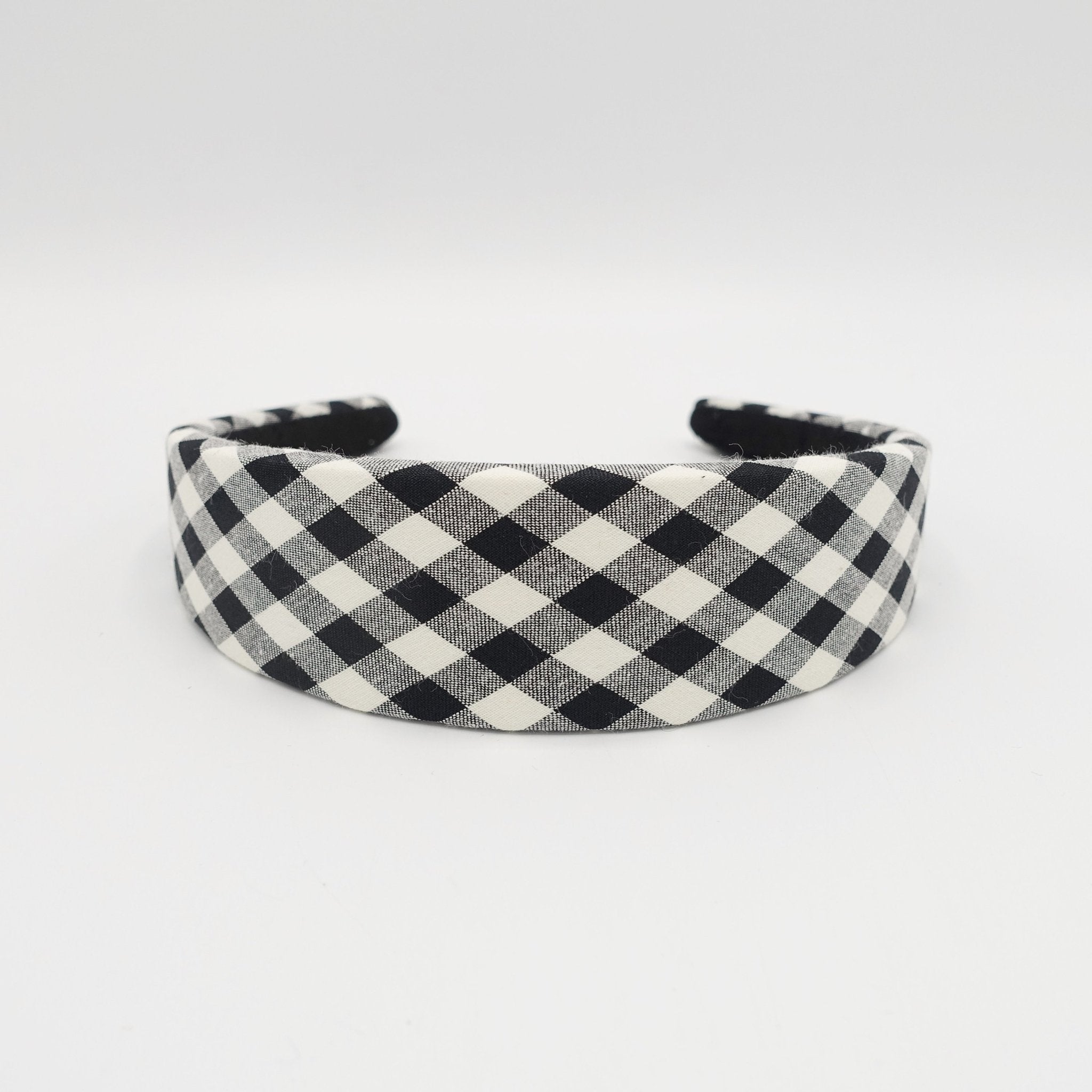 VeryShine Headband gingham check padded headband casual hairband for women