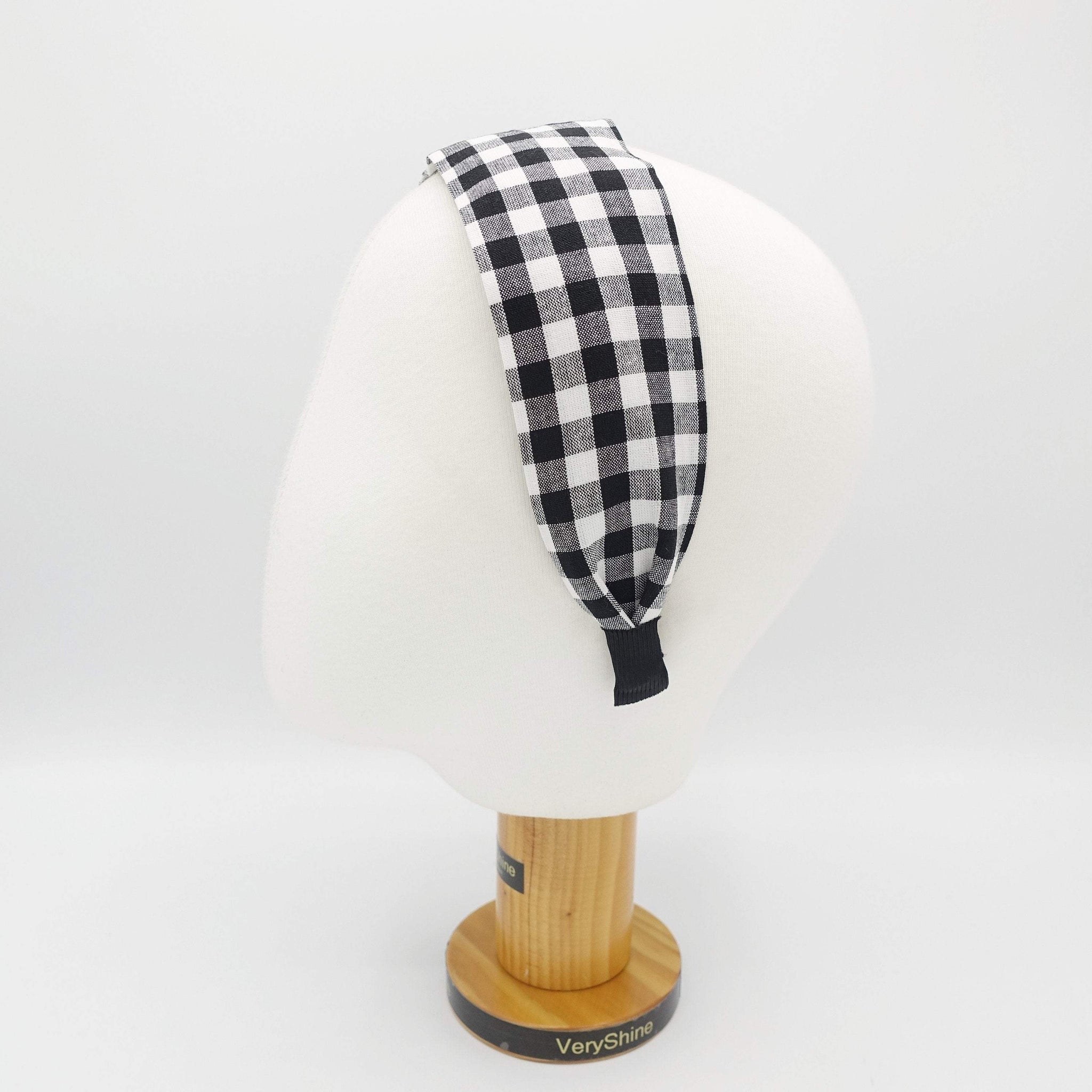 VeryShine Headband gingham headband plain hairband causal hair accessory for women