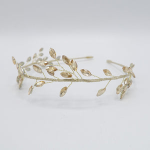 VeryShine Headband Gold rhinestone branch headband bridal hairband