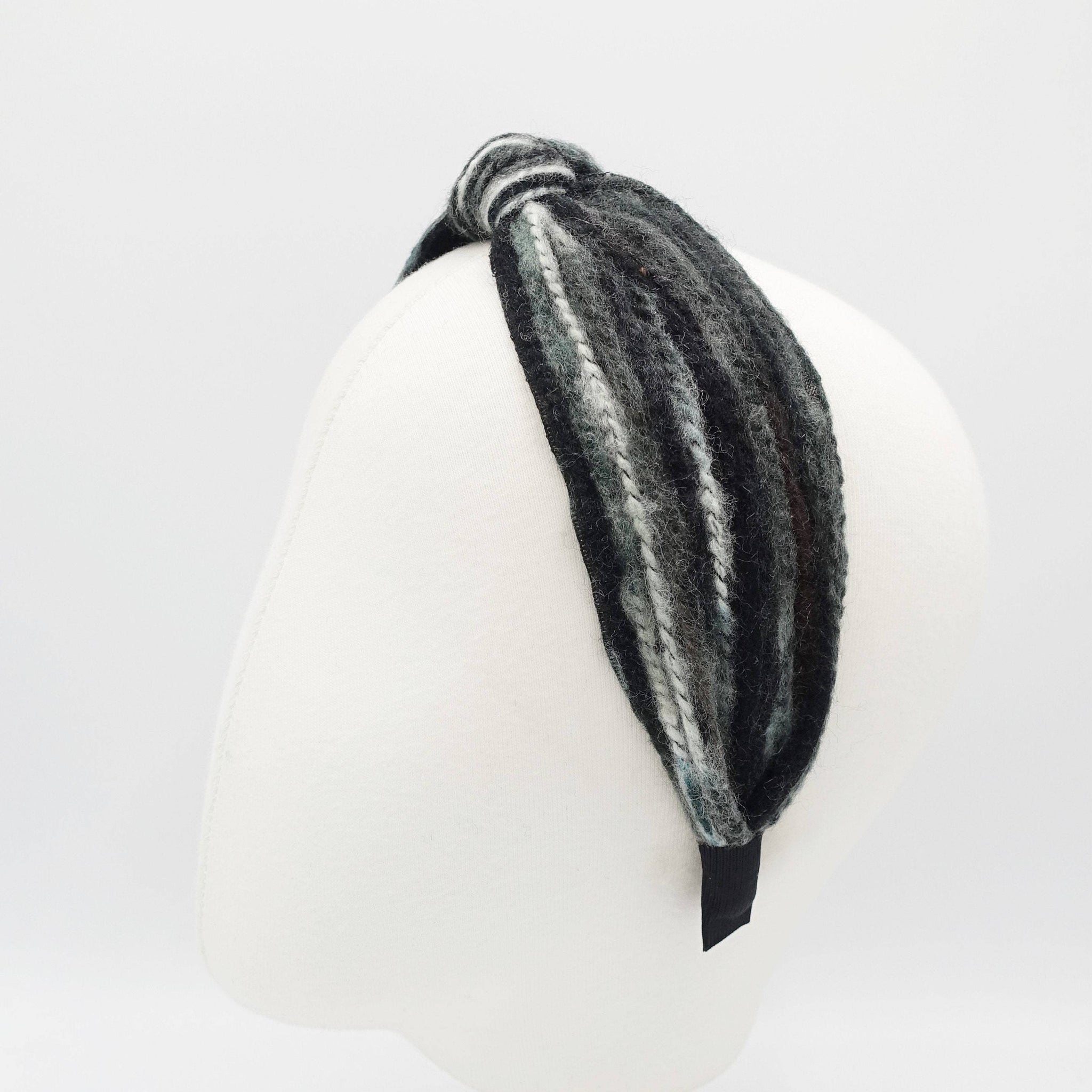 VeryShine Headband knit stripe knot headband