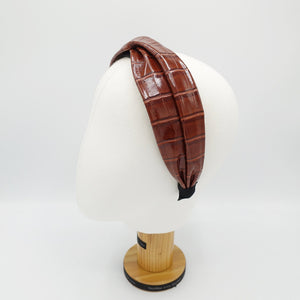 VeryShine Headband leather twisted headband Autumn stylish hairband for women