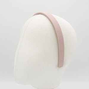 VeryShine Headband Light pink comfort daily headband ribbed fabric narrow hairband for women