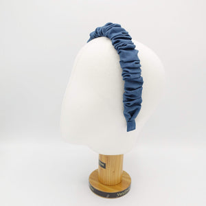 VeryShine Headband linen blend headband ruched hairband for women