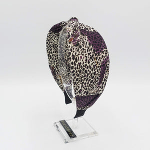 VeryShine Headband modified leopard print headband animal print cross hairband for women