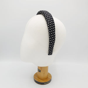 VeryShine Headband narrow version polka dot print padded headband for women