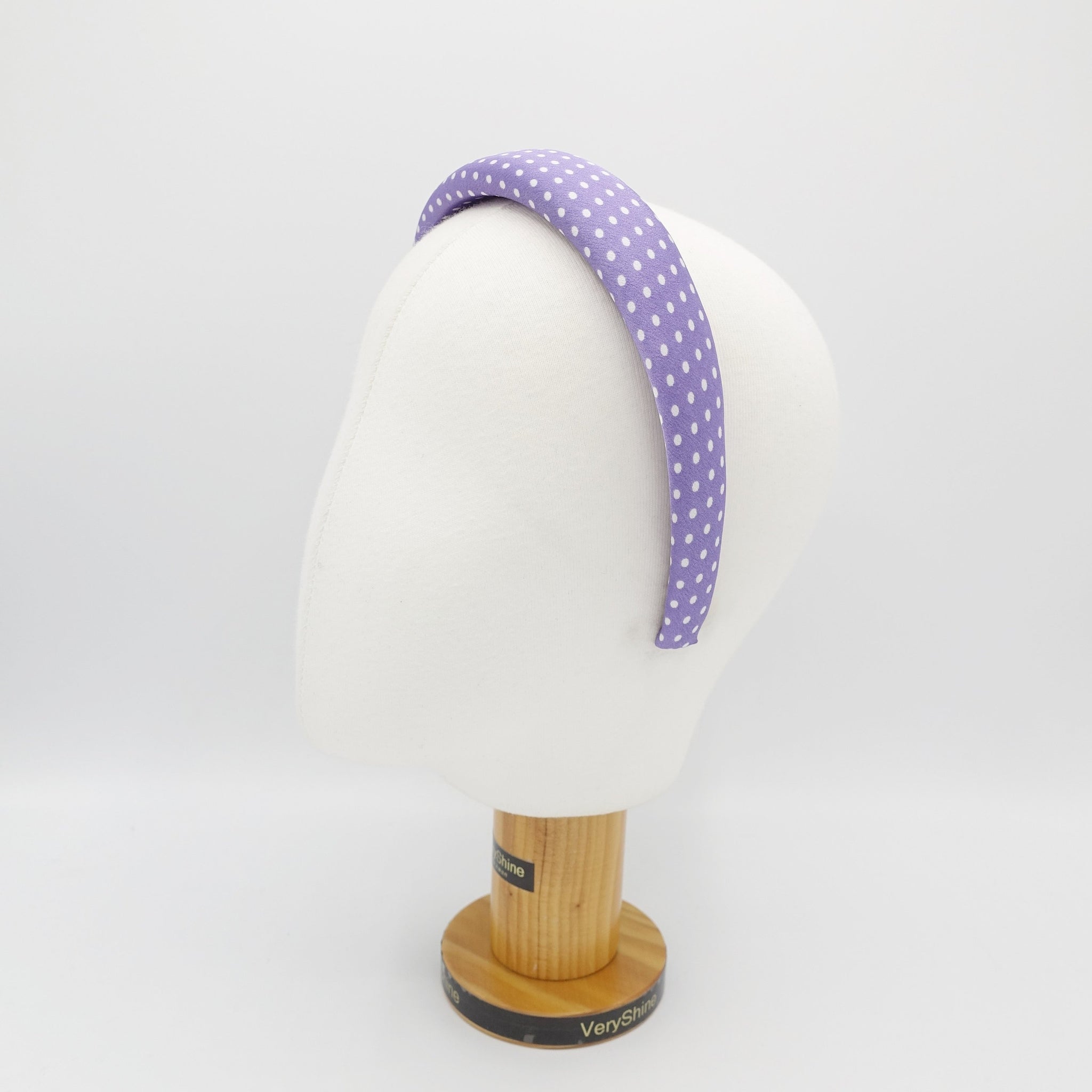 VeryShine Headband narrow version polka dot print padded headband for women