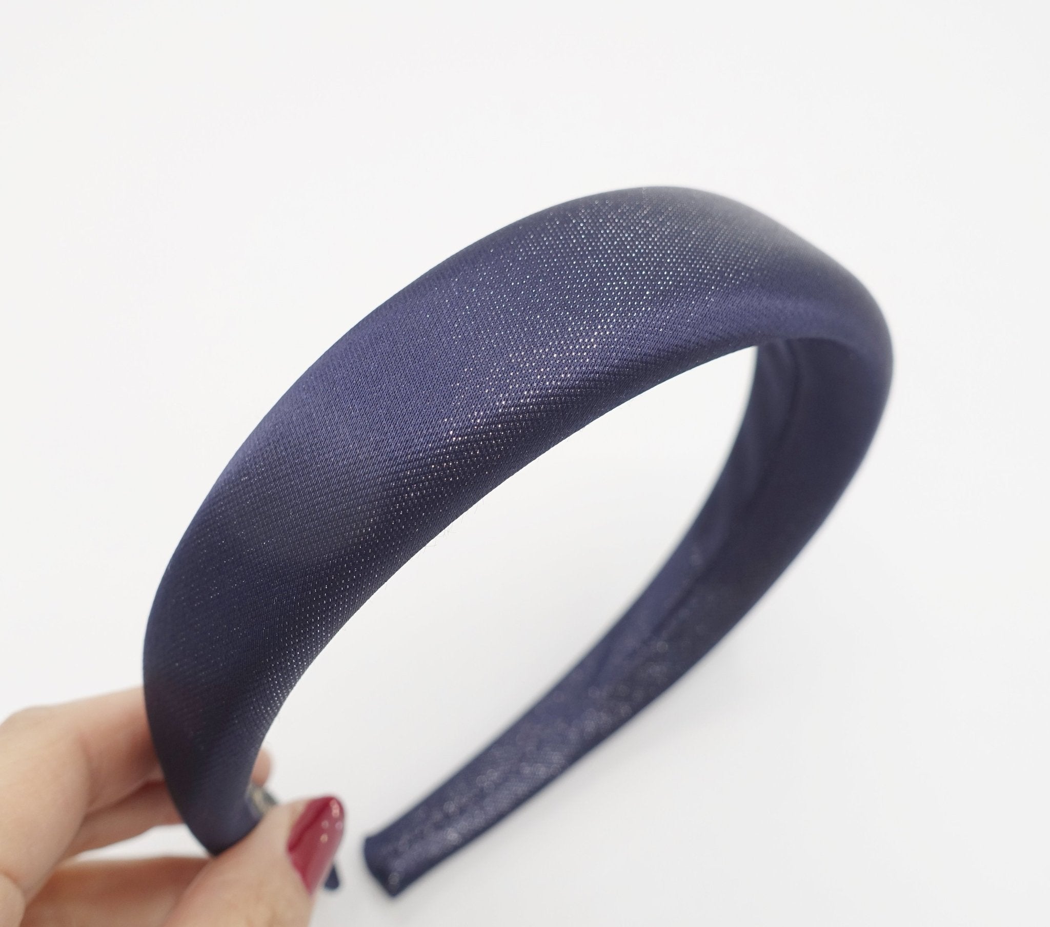 VeryShine Headband Navy shimmer headband metallic padded hairband stylish hair accessory for women