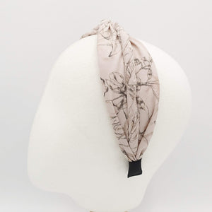 VeryShine Headband neutral floral print cross headband stylish hair accessory for women