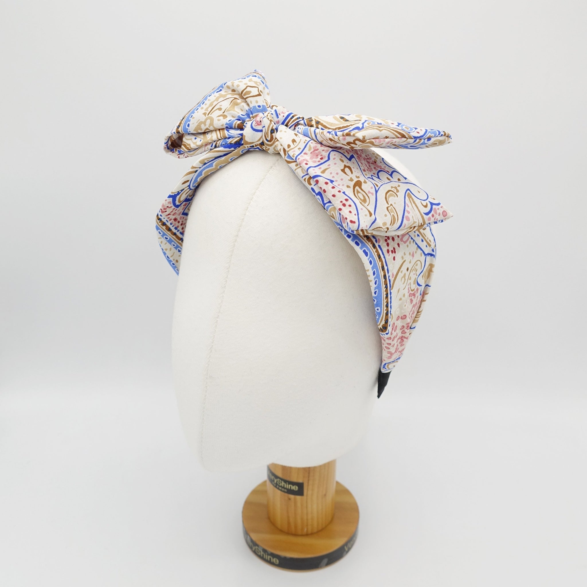 VeryShine Headband paisley wired bow knot headband