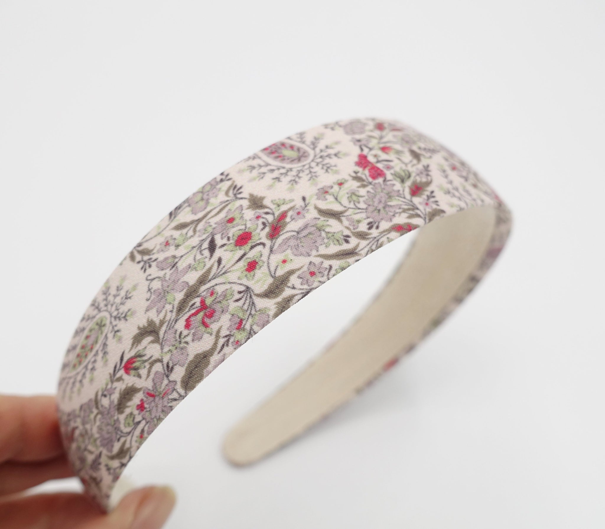 VeryShine Headband Pale violet paisley headband floral print basic hairband for women