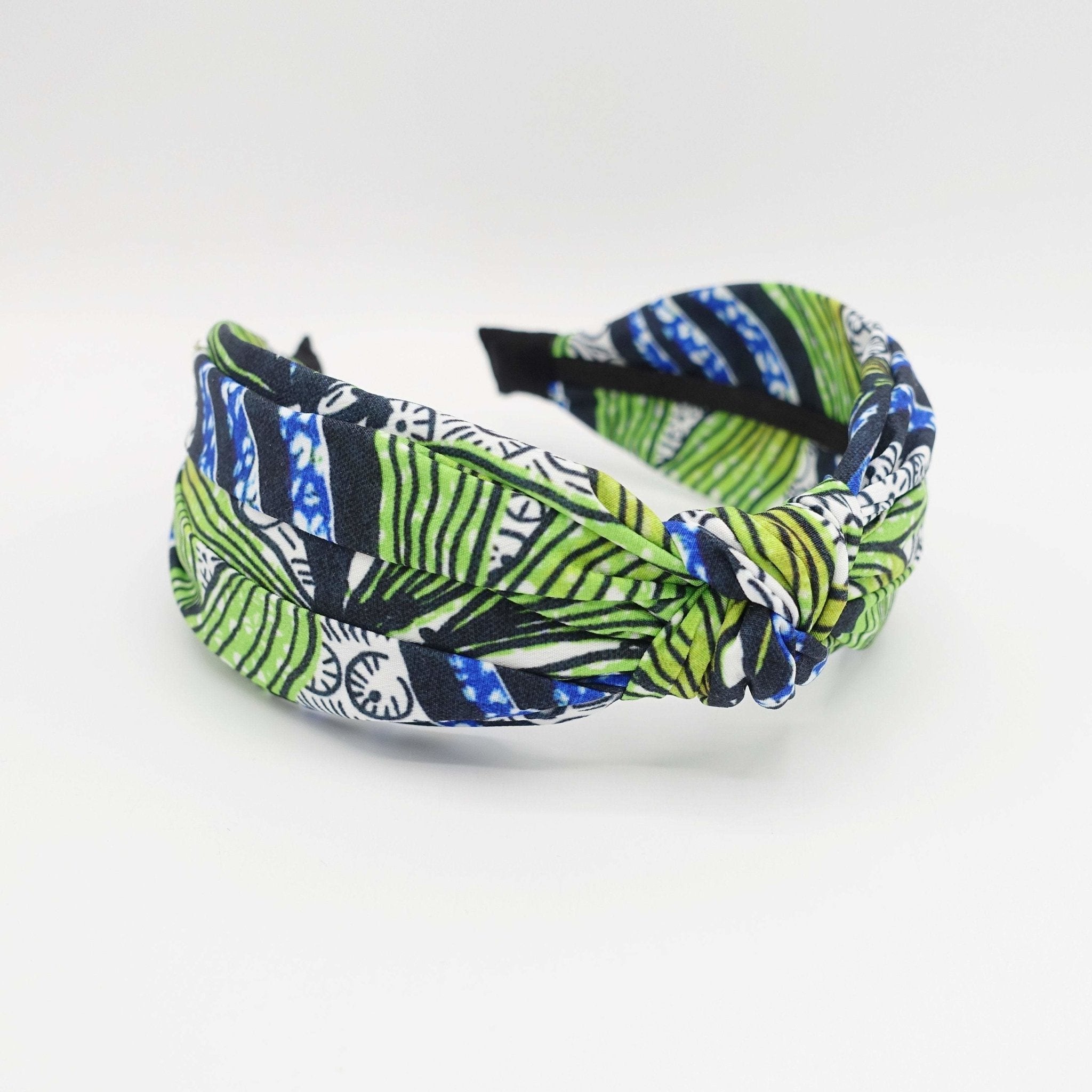 palm tree print knot headband vivid Spring Summer hairband for women - veryshine.com