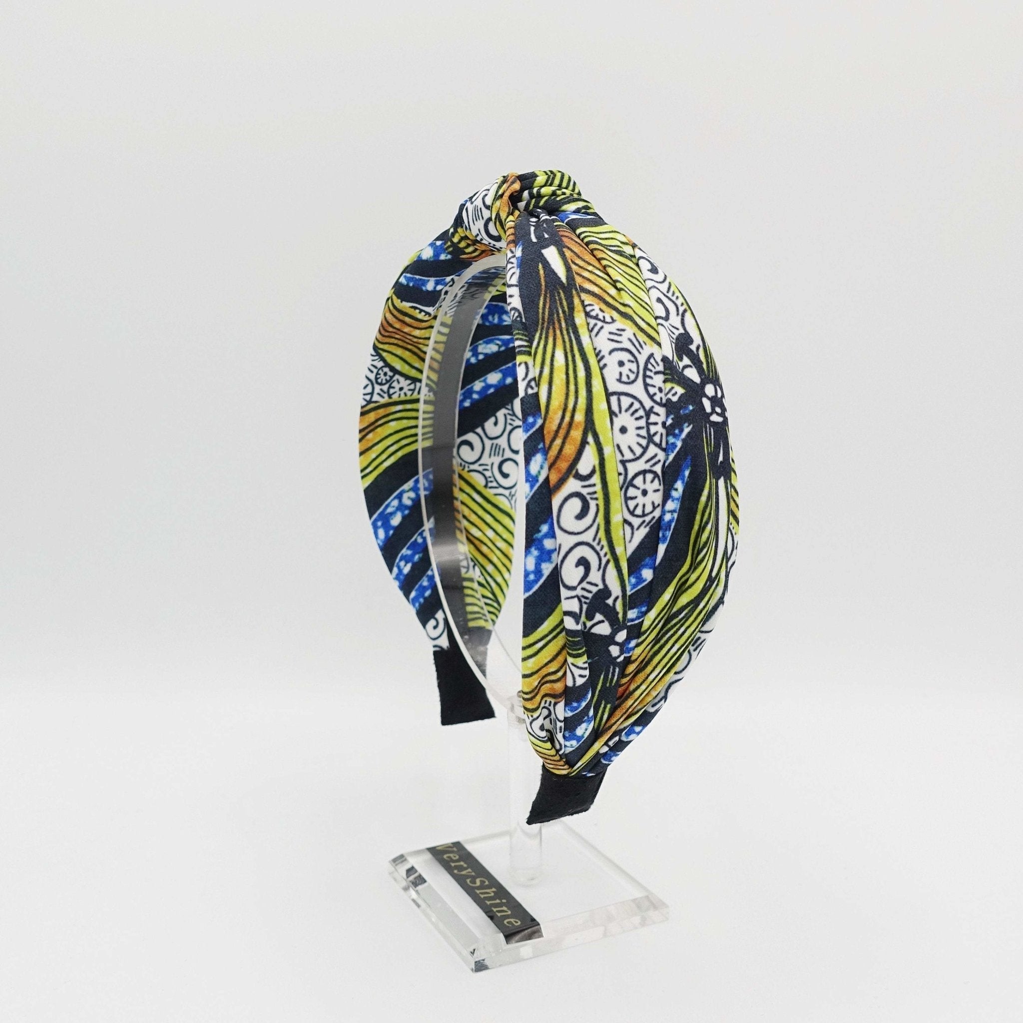 VeryShine Headband palm tree print knot headband vivid Spring Summer hairband for women