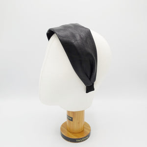 VeryShine Headband plain leather headband wide hairband Autumn Winter headband for women