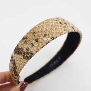 VeryShine Headband python headband faux leather scrunchies quality hair accessory for women