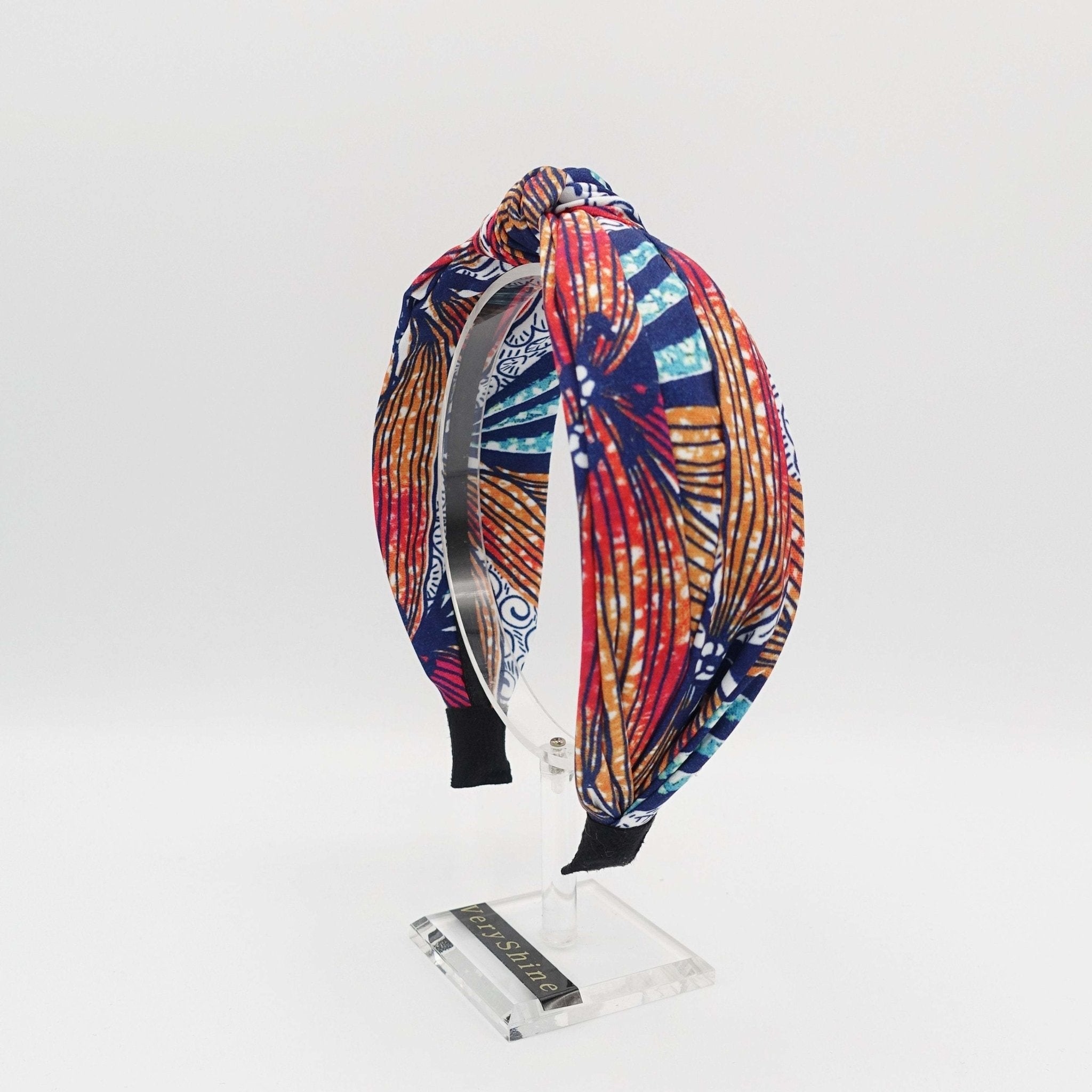 VeryShine Headband Red palm tree print knot headband vivid Spring Summer hairband for women