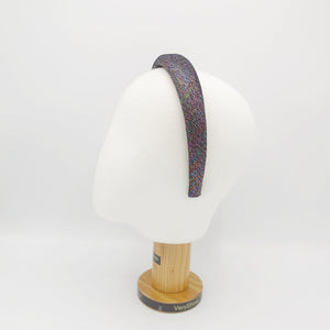 VeryShine Headband shimmer headband metallic padded hairband stylish hair accessory for women