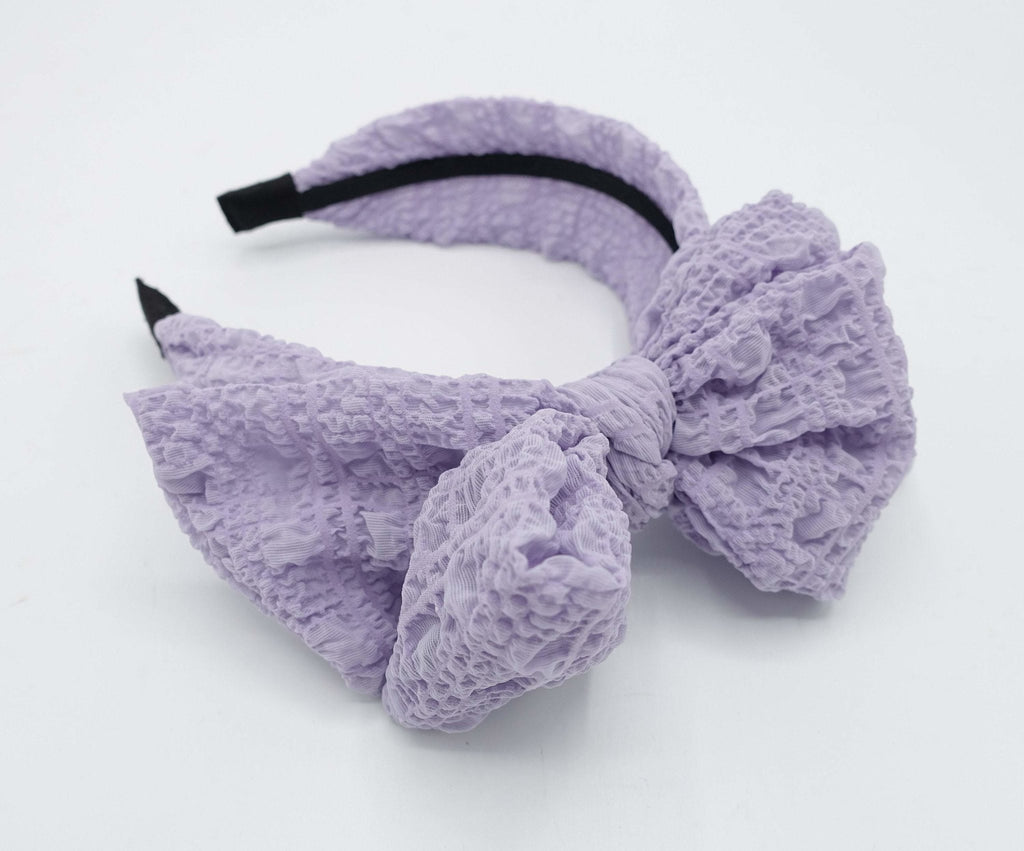 VeryShine Headband Spring headband bumpy bow knot hairband for women