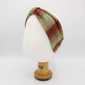 VeryShine Headband stripe knit turban headband