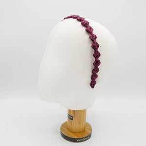 VeryShine Headband suede wrap headband leopard print hair accessory for woman