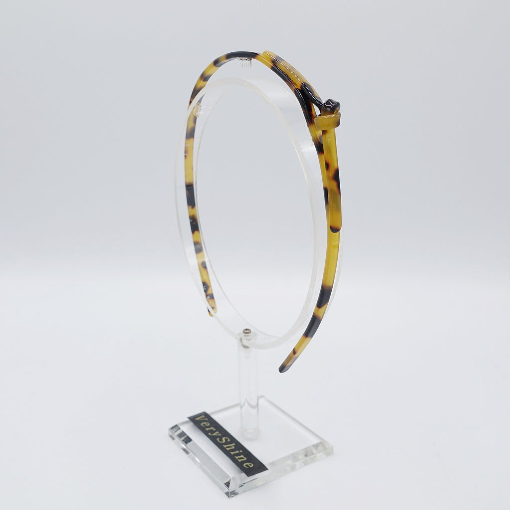 VeryShine Headband thin headband cellulose acetate wave bow comb hairband