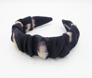 VeryShine Headband tie dye headband pleated  hairband hair accessory for women