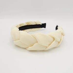 VeryShine Headband Vanilla no-pleats braided headband for women