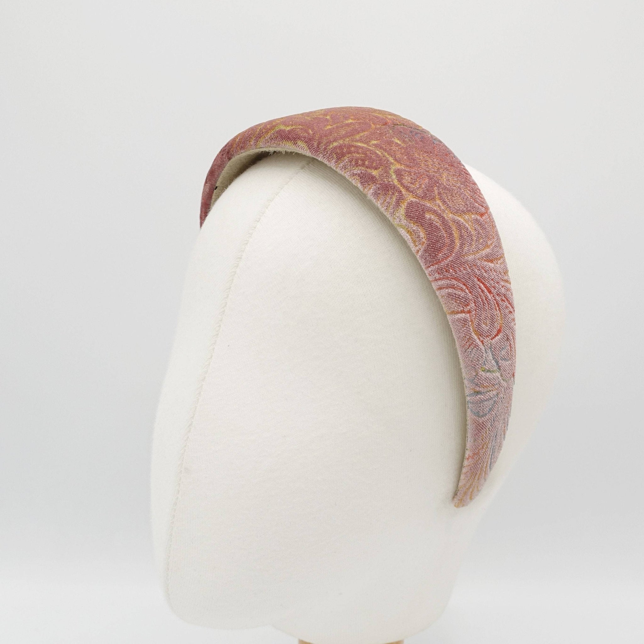 VeryShine Headband velvet headband flower patterned hairband for women