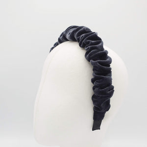 VeryShine Headband vevlet ruched headband pleated hairband accessory for women