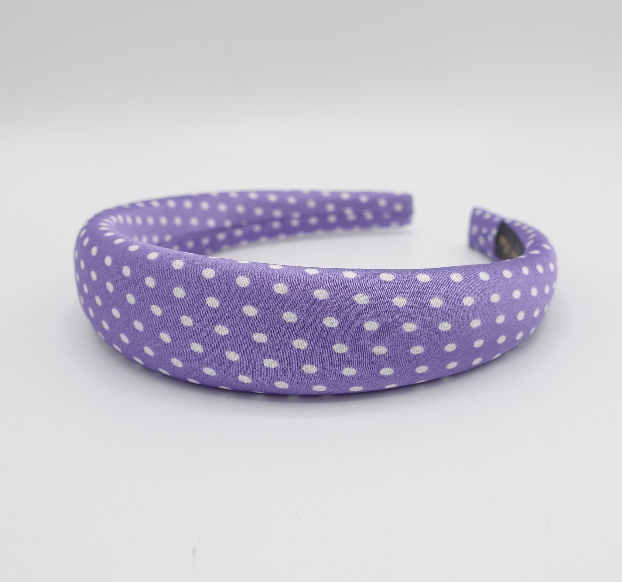 VeryShine Headband Violet narrow version polka dot print padded headband for women