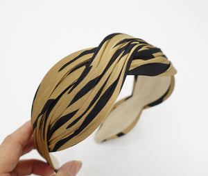 VeryShine Headband zebra satin wave headband stylish woman hairband