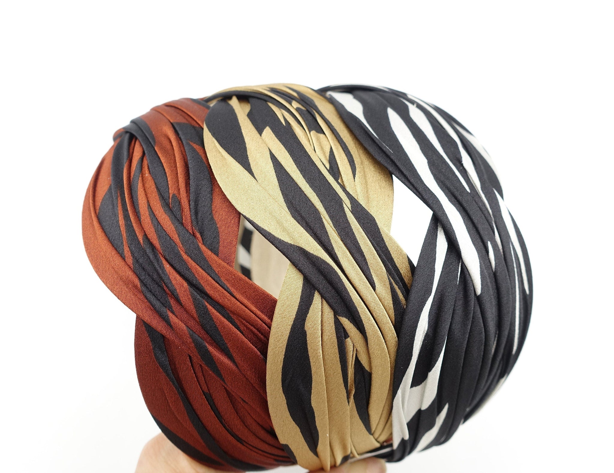 VeryShine Headband zebra satin wave headband stylish woman hairband