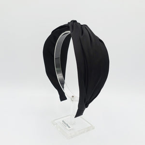 veryshine Headbands & Turbans Black satin twist headband solid  hairband women hair accessory