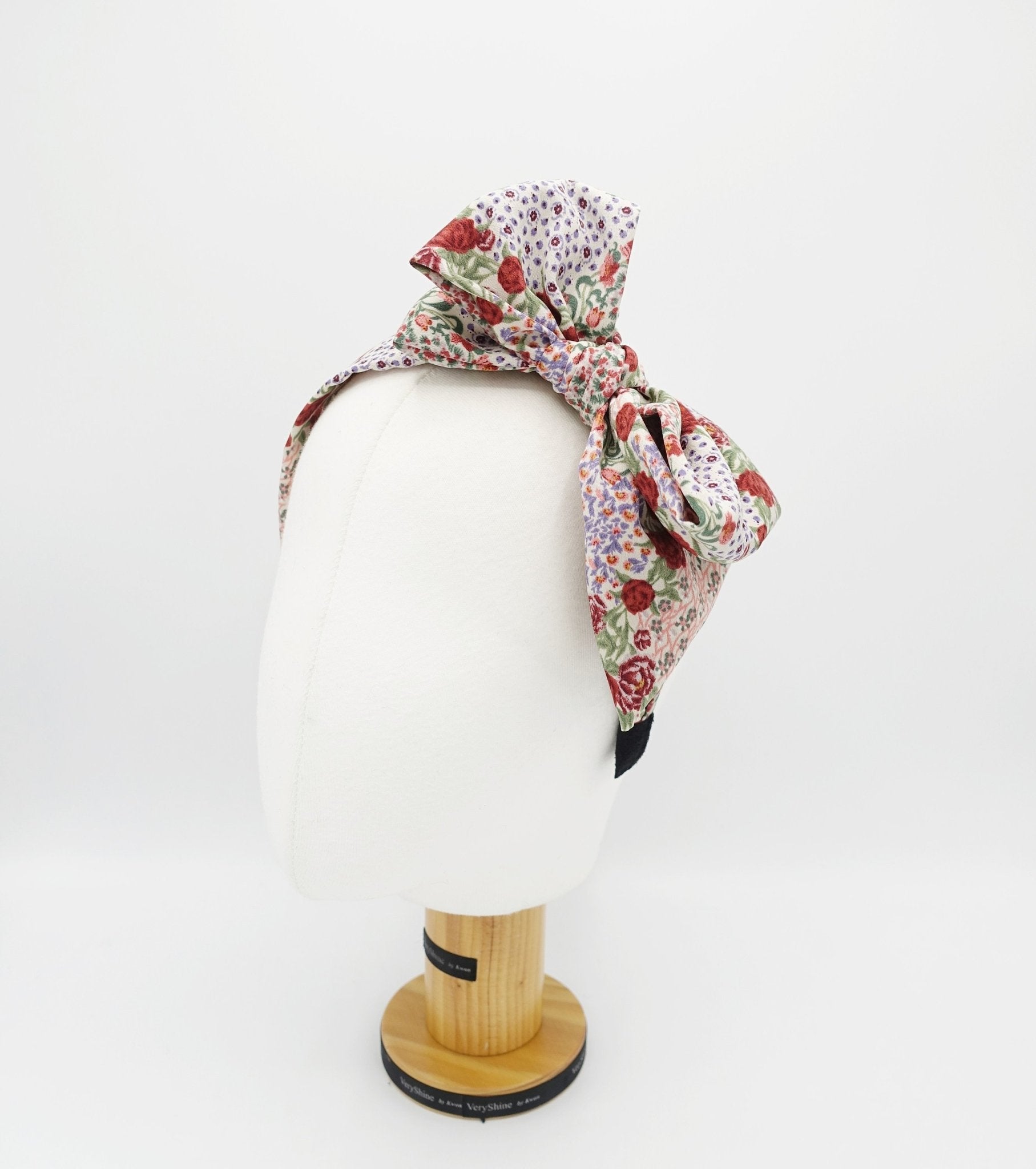 VeryShine Headbands & Turbans double bow headband floral flower print hairband woman hair accessory
