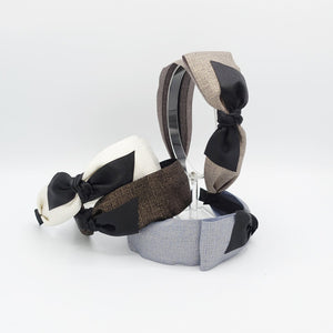 VeryShine Headbands & Turbans double bow knotted headband black bow layered hairband