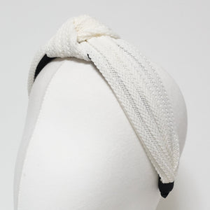 VeryShine Headbands & Turbans knit stripe top knot headband woman hairband