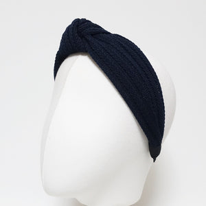 VeryShine Headbands & Turbans knit stripe top knot headband woman hairband