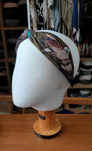 VeryShine Headbands & Turbans leaves flower print headband twist hairband women hair accessory